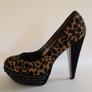 Sam Edelman leopard spiked heels 10m